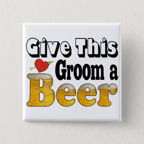 Beer Groom Button
