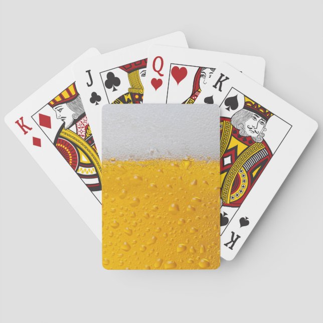 beer head poker cards (Back)