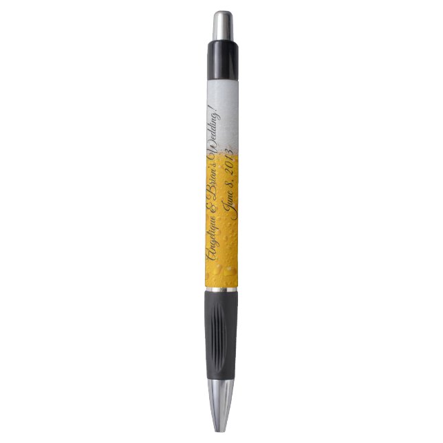 beer head wedding and reception pen (Front Vertical)