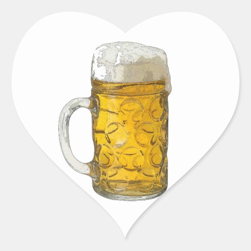 Beer Heart Sticker