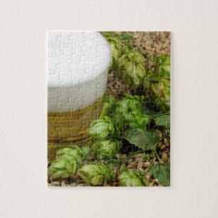 Beer, hops and malt jigsaw puzzle
