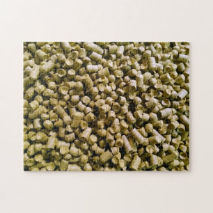 Beer Hops Brewery Home Brew Hop Head Jigsaw Puzzle