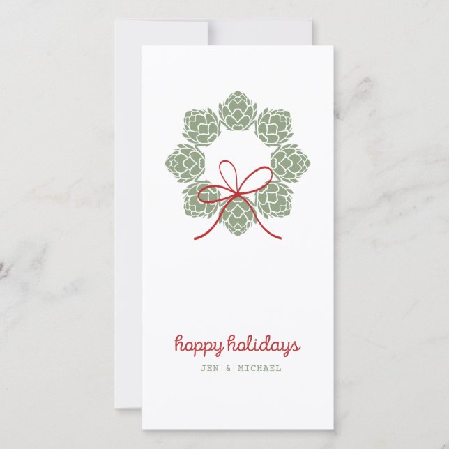 Beer Hops Christmas Card (Front)