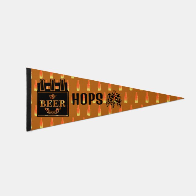 Beer Hops Pennant Flag (Front)