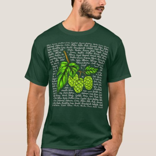 Beer Hops Varieties T_Shirt