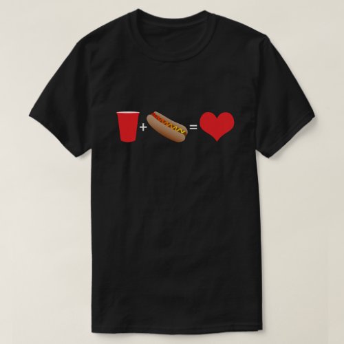 beer  hot dogs  love T_Shirt