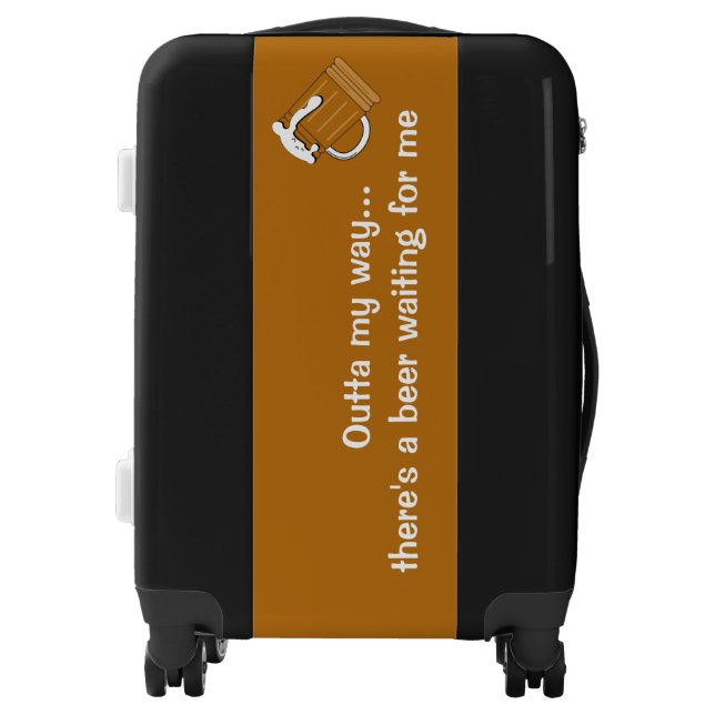 Beer humor luggage (Front)