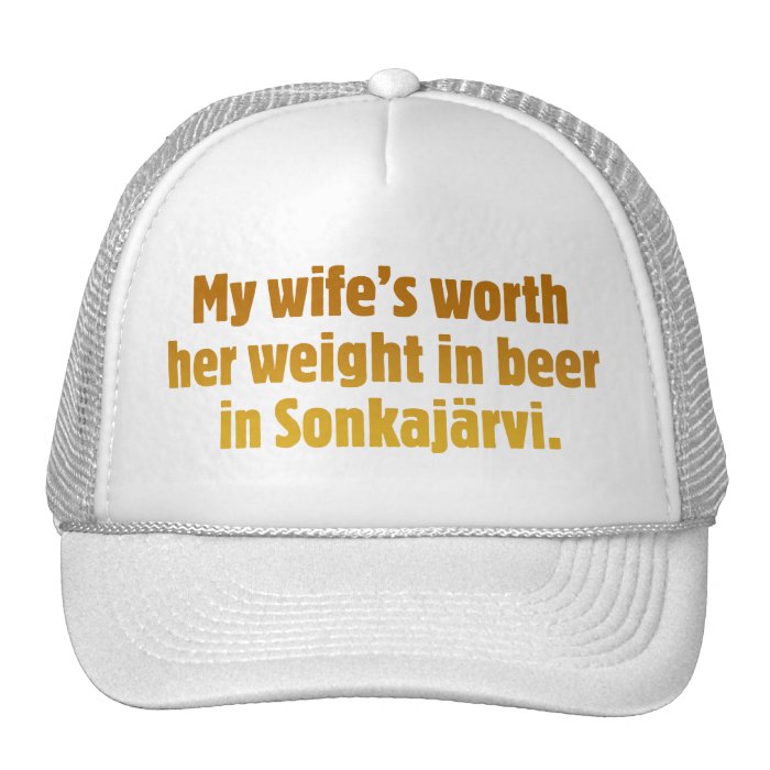 Beer Husband White Cap Trucker Hat