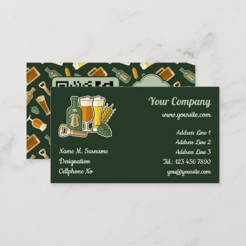 Beer Icons Business Card