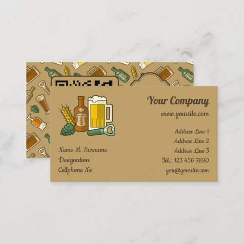 Beer Icons Business Card