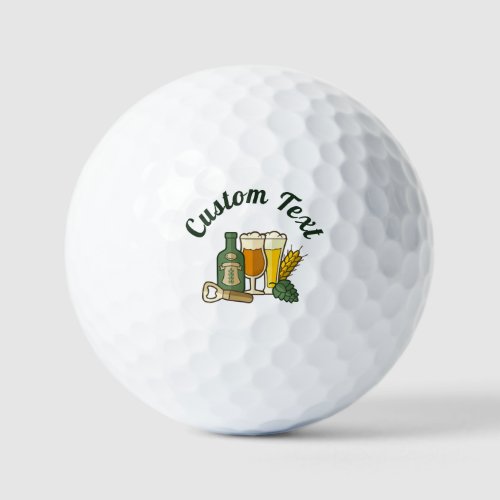 Beer Icons Golf Balls
