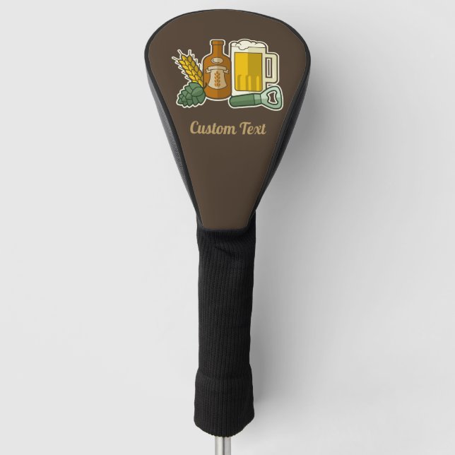 Beer Icons Golf Head Cover (Front)