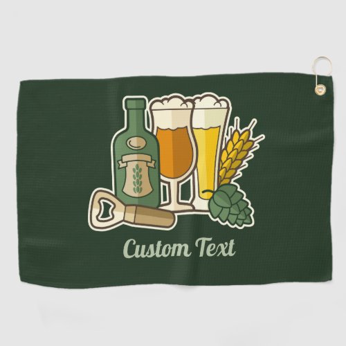 Beer Icons Golf Towel