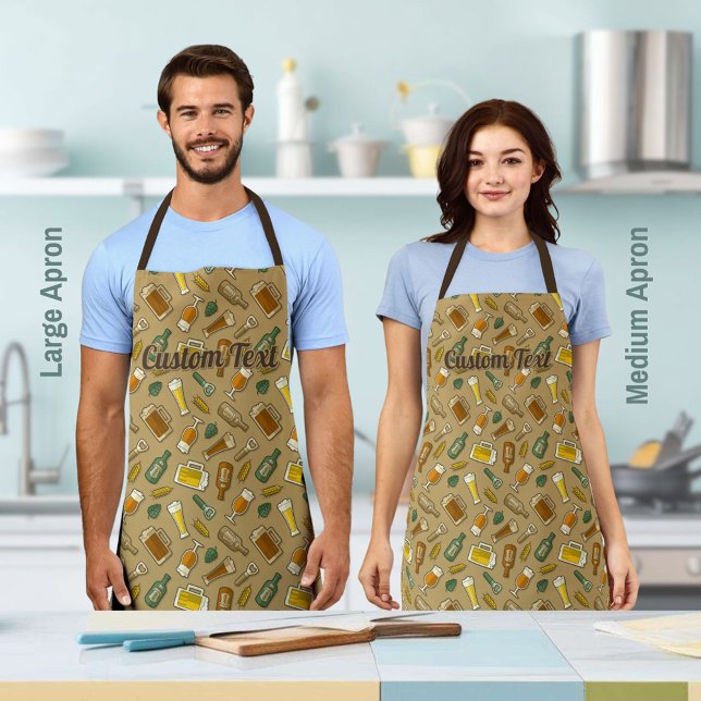 Beer Icons Pattern Apron (Creator Uploaded)