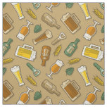 Beer Icons Pattern Fabric