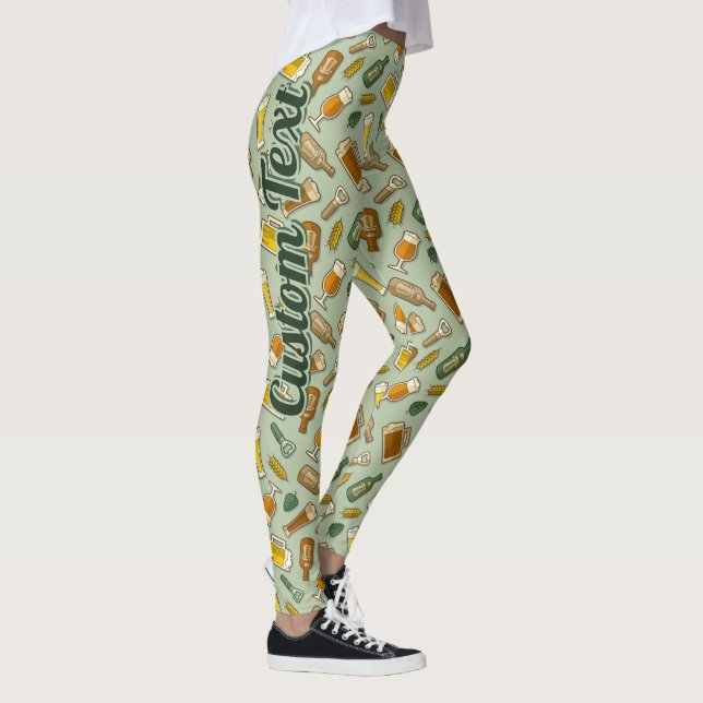 Beer Icons Pattern Leggings (Right)