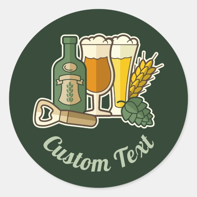 Beer Icons Sticker (Front)