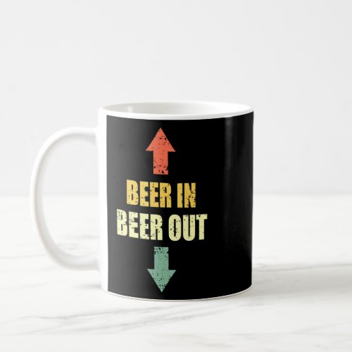 Beer In And Out For Barley Men Campfire And Drink  Coffee Mug