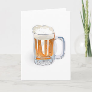 Beer In Mug/Oktoberfest Card