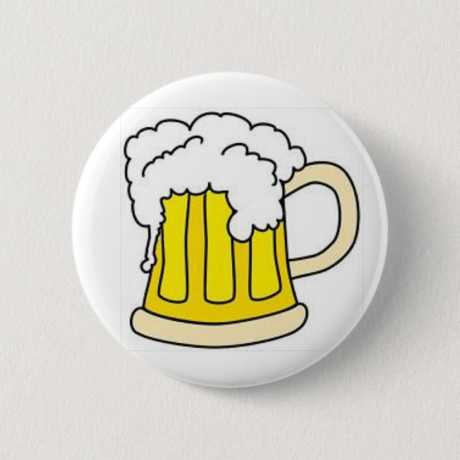 Beer In Mug/Oktoberfest Pinback Button (Front)