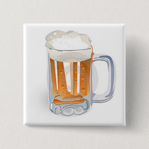 Beer In Mug/Oktoberfest Pinback Button