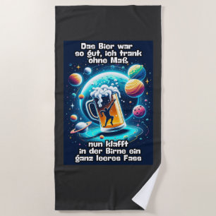 Beer in the Head Beach Towel
