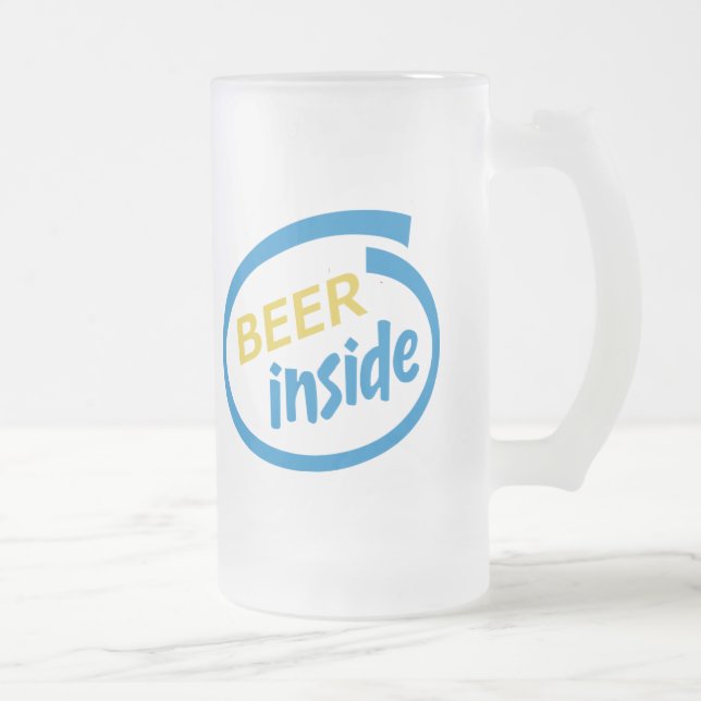 Beer Inside stein / frosted mug (Right)