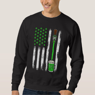 Beer Irish American Flag Shamrock St Patrick S Day Sweatshirt
