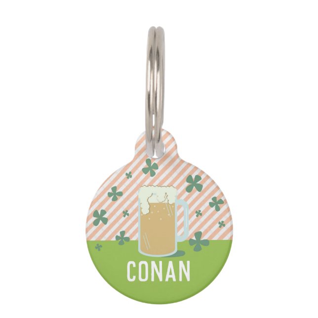 Beer Irish Pet ID Tag (Front)
