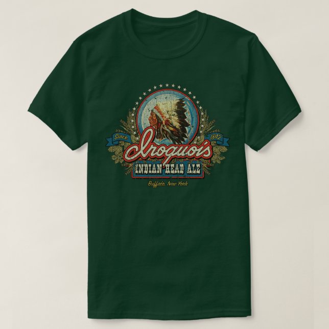 Beer Iroquois Indianhead Ale 1842  T-Shirt (Design Front)