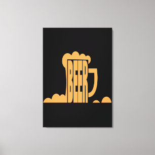 Beer Is Here Canvas Print