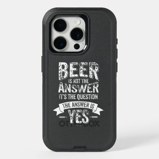 Beer Is Not The Answer iPhone 15 Pro Case (Back)