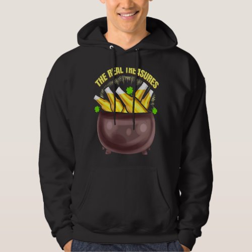 Beer Is The Real Treasure Pot Of Gold On St Patric Hoodie