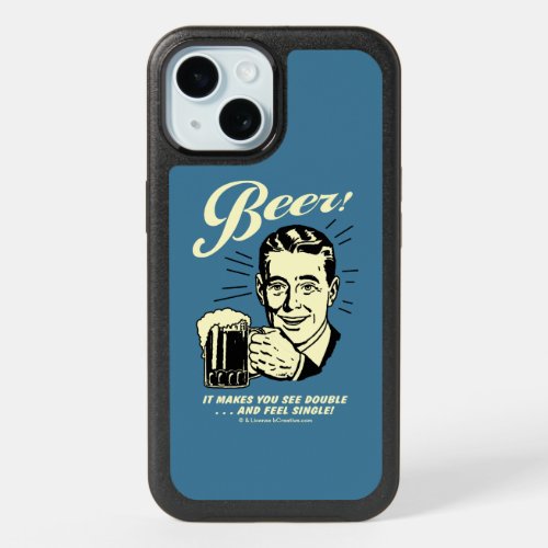 Beer It Makes You See Double iPhone 15 Case