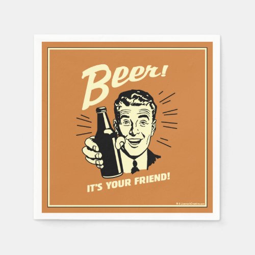 Beer Its Your Friend Napkins