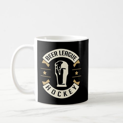 Beer League Hockey Rec Player Goalie Team Jersey Coffee Mug
