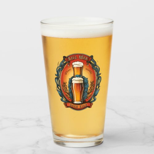 Beer Logo Glass