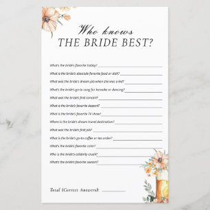 Beer Love is Brewing Who Knows the Bride Best Game