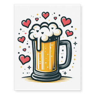 Beer Love Temporary Tattoos