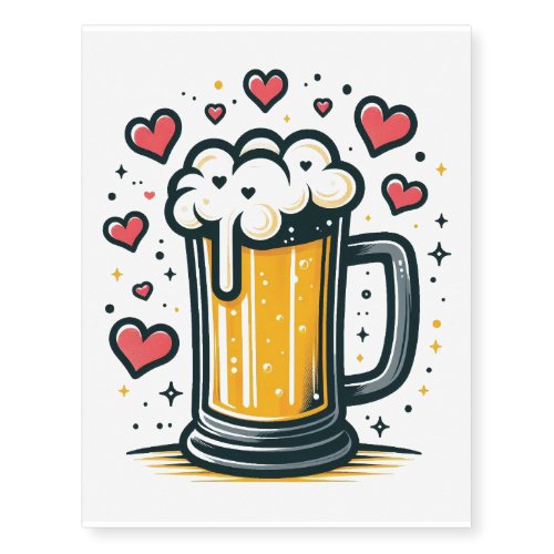 Beer Love Temporary Tattoos