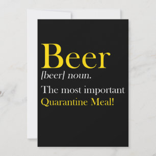 Beer Lover Beer The Most Important Meal Thank You Card