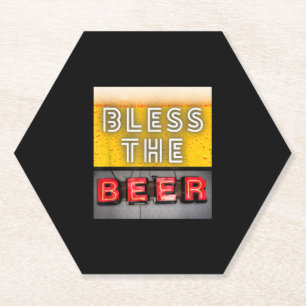 Beer Lover Bless The Beer Paper Coaster