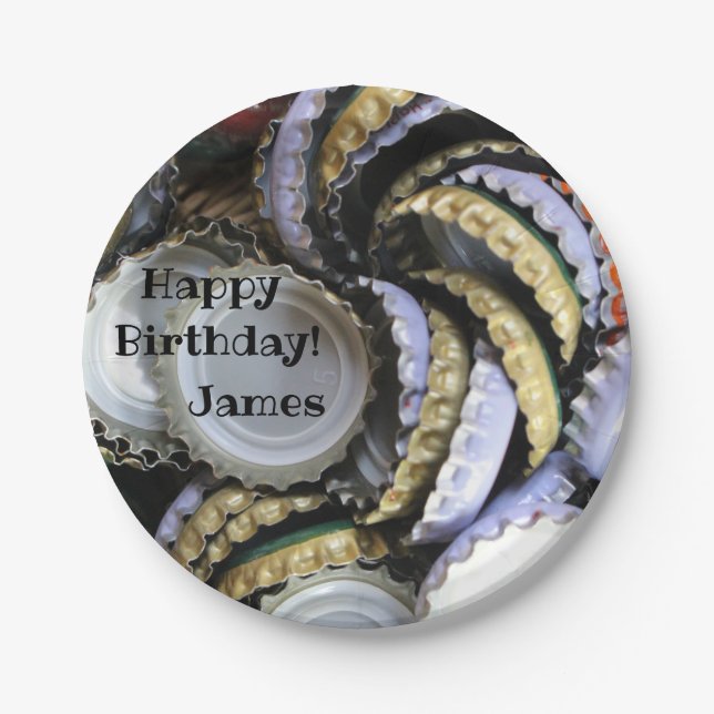 Beer Lover Cool and Trendy  I Love Beer Paper Plates (Front)