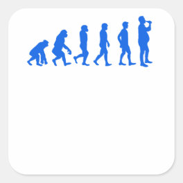 Beer Lover Evolution of the Beer Body Beer Drinker Square Sticker