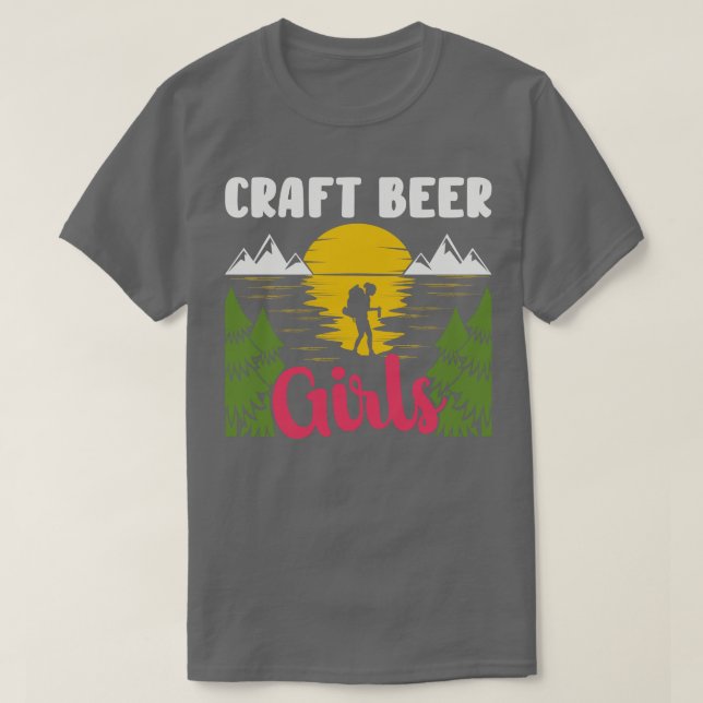 Beer Lover Girl Woman Craft Brewery Craft Beers  D T-Shirt (Design Front)