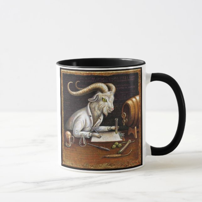 Beer Lover Goat Mug: Zymology Mug (Right)