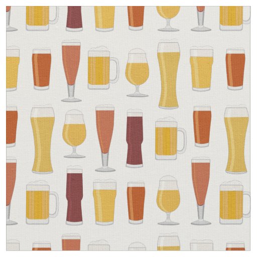 Beer Lover Print Fabric