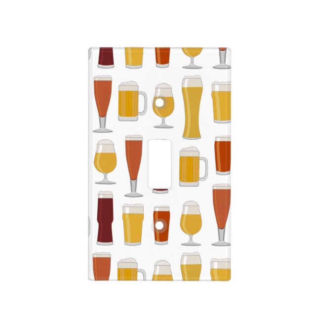 Beer Lover Print Light Switch Cover (Front)