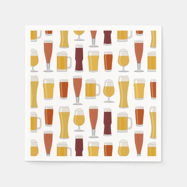 Beer Lover Print Napkins (Front)