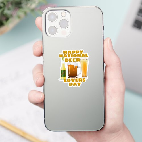Beer Lovers Day Sticker